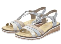 Rieker, modische Damen-Sandalen, mit Gummizug