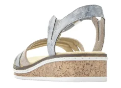Rieker, modische Damen-Sandalen, mit Gummizug