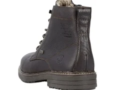 Rieker Schnür-Boot mit Warmfutter aus Lammfell und Plüschmaterial