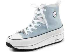 Rieker Schnür-Bootie in Leo-Print oder Denim-Style