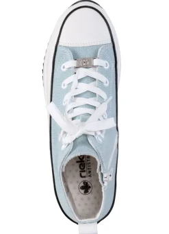 Rieker Schnür-Bootie in Leo-Print oder Denim-Style