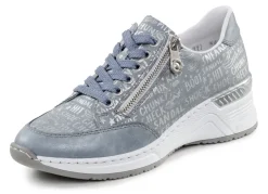 Rieker Schnür-Sneaker aus bedrucktem Synthetikmaterial