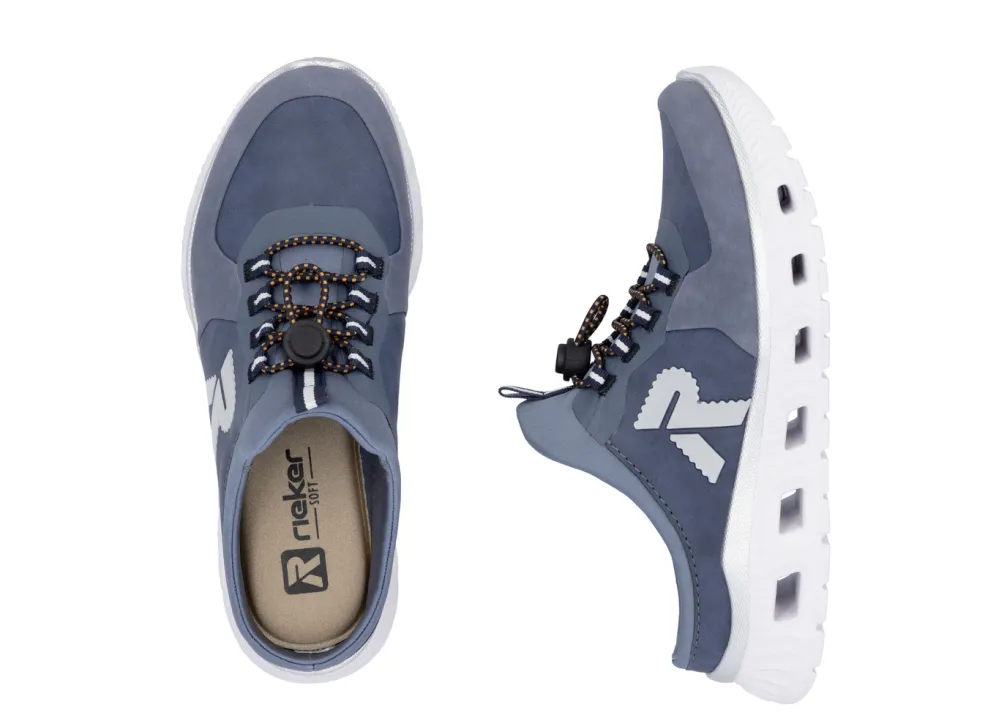 Rieker Slipper mit elastischem Schnellschnürsystem mit Stopper