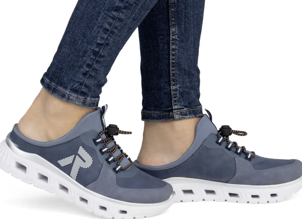 Rieker Slipper mit elastischem Schnellschnürsystem mit Stopper