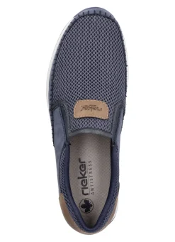Rieker, sommerliche Herren-Slipper, mit Gummizug