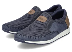 Rieker, sommerliche Herren-Slipper, mit Gummizug