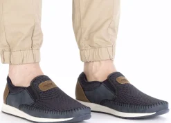 Rieker, sommerliche Herren-Slipper, mit Gummizug