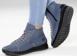 Rieker, sportive Damen-Boots, Winterschuhe, mit Reißverschluss