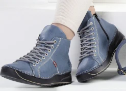 Rieker, sportive Damen-Boots, Winterschuhe, mit Reißverschluss