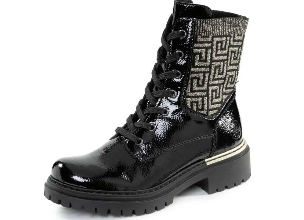 Rieker, stylische Damen-Stiefeletten, Winterschuhe, mit Reißverschluss