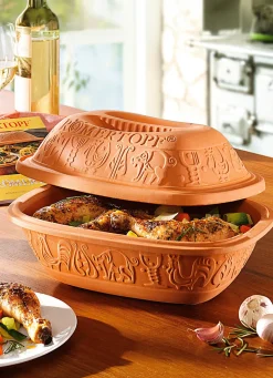 Römertopf mit Kochbuch