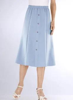 Rock mit Zierknopfblende