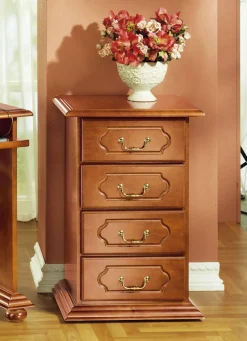 Roll-Kommode mit Echtholzfurnier