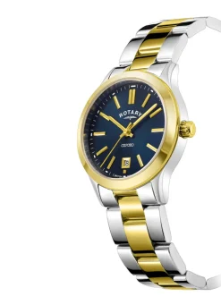 Rotary Quartz-Damenuhr mit Edelstahlbandgehäuse