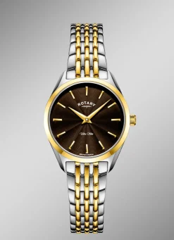 Rotary Quartz-Damenuhr mit Edelstahlbandgehäuse