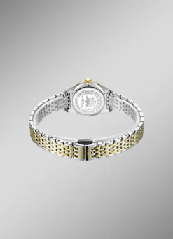 Rotary Quartz-Damenuhr mit Edelstahlbandgehäuse