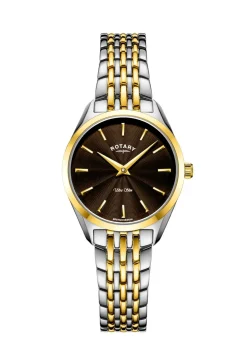 Rotary Quartz-Damenuhr mit Edelstahlbandgehäuse