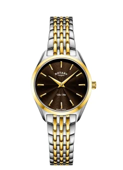 Rotary Quartz-Damenuhr mit Edelstahlbandgehäuse