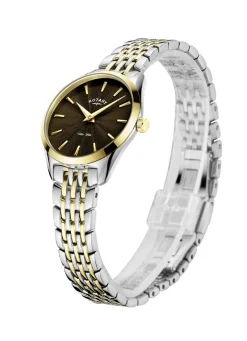 Rotary Quartz-Damenuhr mit Edelstahlbandgehäuse