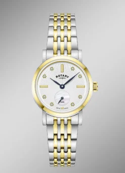 Rotary Quartz-Damenuhr mit Edelstahlgehäuse