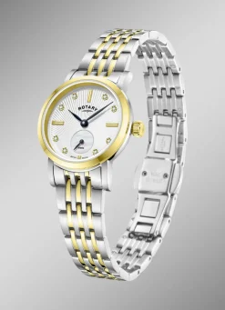 Rotary Quartz-Damenuhr mit Edelstahlgehäuse
