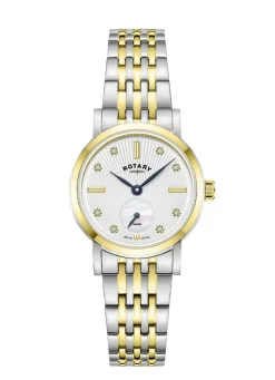 Rotary Quartz-Damenuhr mit Edelstahlgehäuse