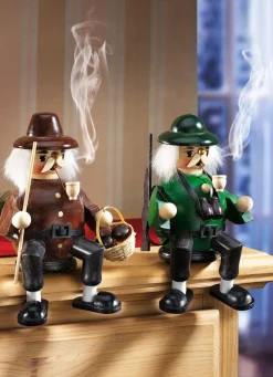Räuchermännchen, 2er-Set, aus Holz
