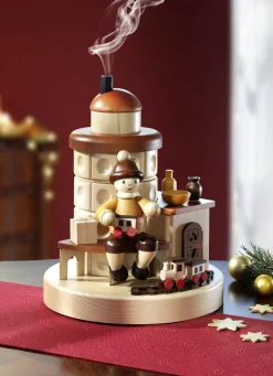 Räucherofen aus massiven einheimischen Hölzern