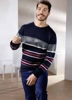 Rundhalspullover in 2 Farben