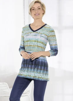 Sagenhafte Tunika mit Gürtelschlaufen und Bindegürtel