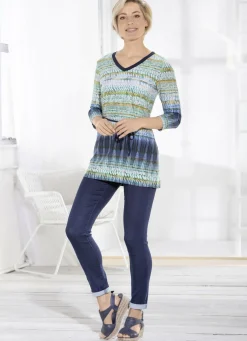 Sagenhafte Tunika mit Gürtelschlaufen und Bindegürtel