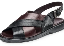 Sandale mit anatomisch geformten Lederfußbett