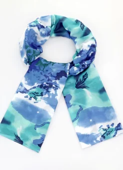 Schal mit floralem Dessin