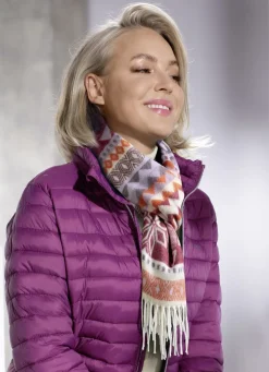 Schal mit grafischem Dessin