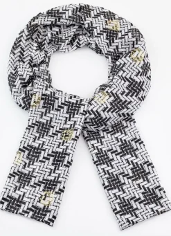 Schal mit grafischem Dessin