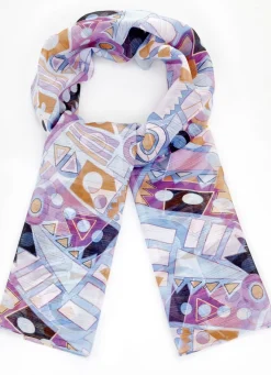 Schal mit grafischem Dessin