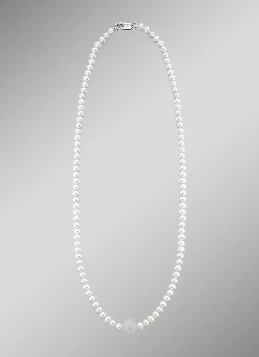 Schicke Halskette mit Süßwasser-Zuchtperlen