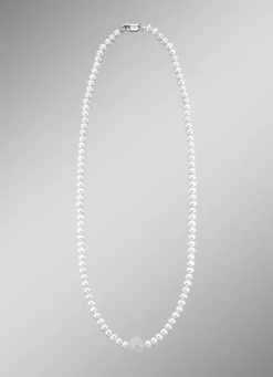 Schicke Halskette mit Süßwasser-Zuchtperlen