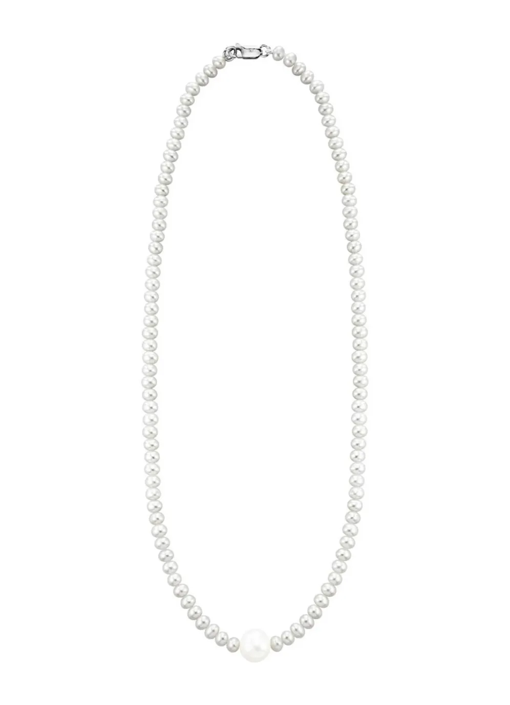 Schicke Halskette mit Süßwasser-Zuchtperlen