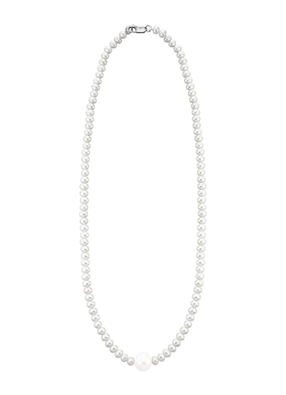 Schicke Halskette mit Süßwasser-Zuchtperlen