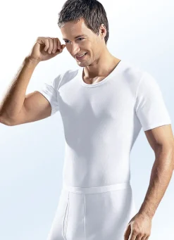 Schiesser Schlupfjacke aus Doppelripp, weiß