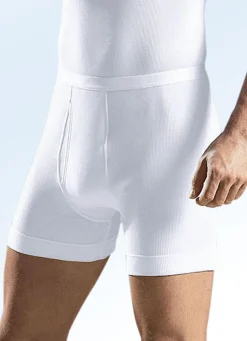 Schiesser Unterhose aus Doppelripp mit Eingriff, weiß