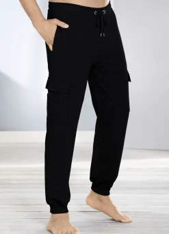 Schlaf-und Freizeithose mit Cargo-und Seitentaschen