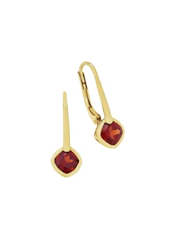 Schlichte Ohrringe mit echt Granat