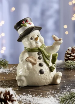 Schneemann mit Vögelchen