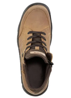 Schnür-Boot aus Nubuk- und Veloursleder