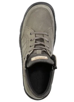 Schnür-Boot aus Nubuk- und Veloursleder