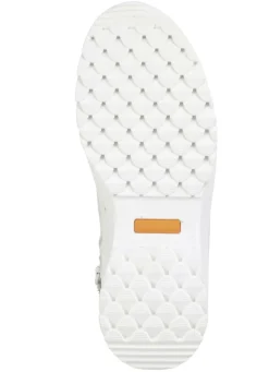 Schnür-Bootie aus genarbtem Rind-Nubukleder