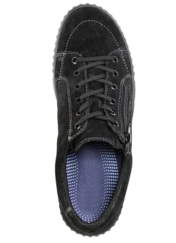 Schnürschuh aus hochwertigem Rind-Veloursleder