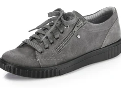 Schnürschuh aus hochwertigem Rind-Veloursleder